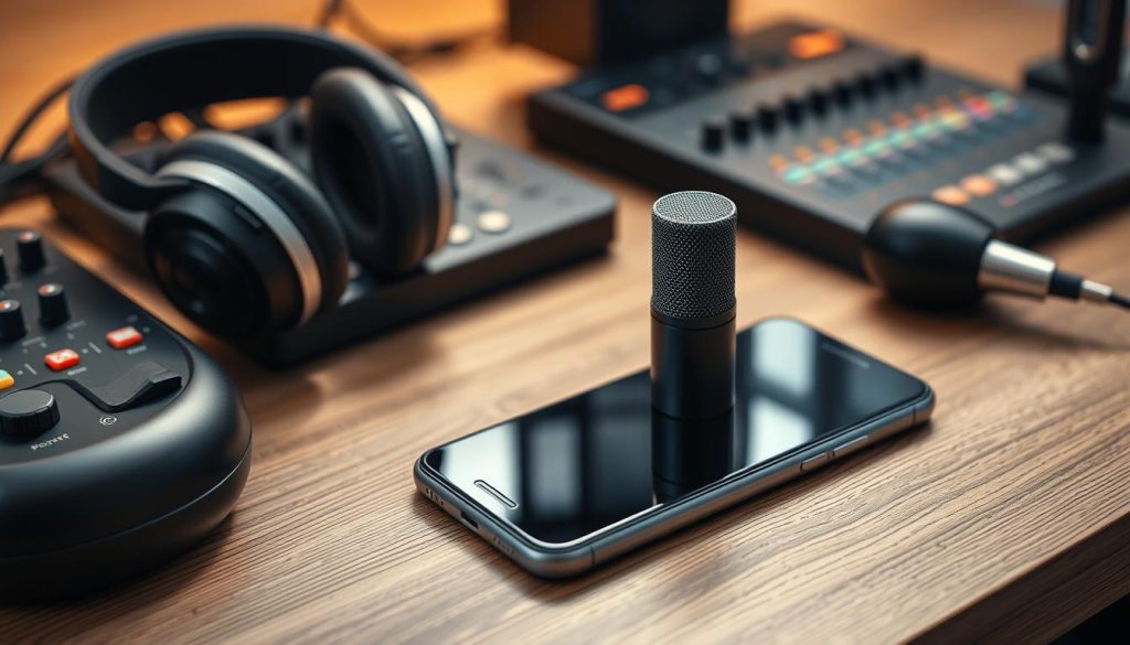 Micro iPhone pour podcasts professionnel