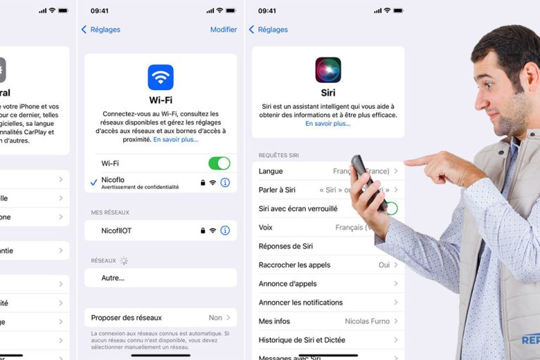 Où se trouve l'application paramètre sur iPhone