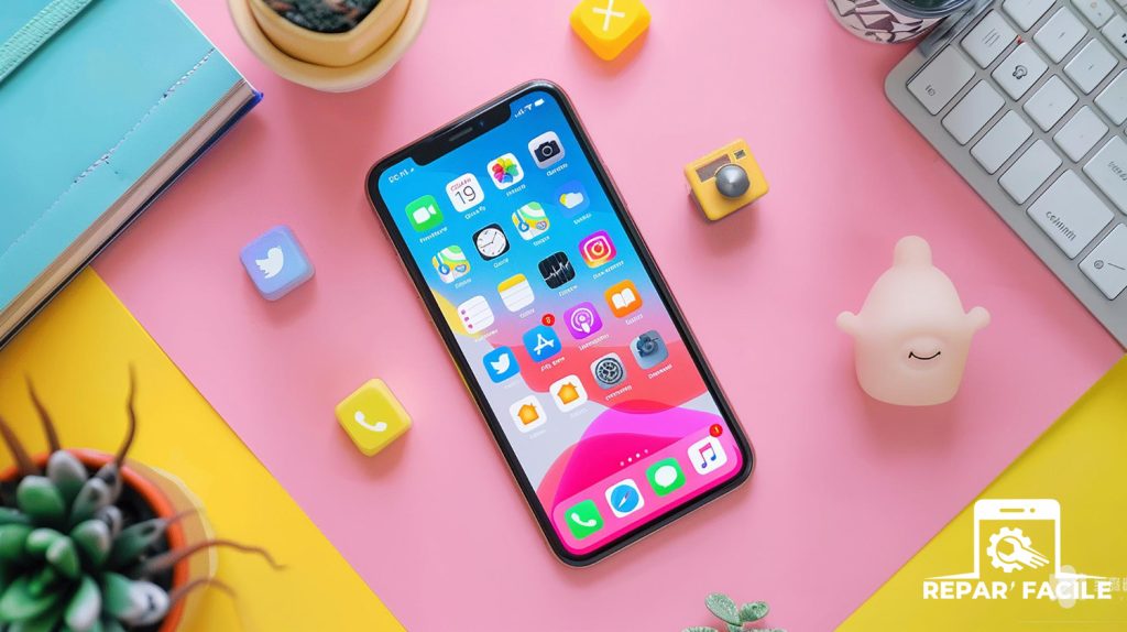 Où se trouve l'application paramètre sur iPhone