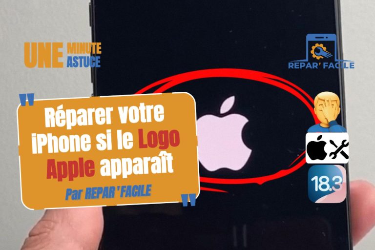 iPhone bloqué sur le logo Apple : Comment le réparer facilement ?