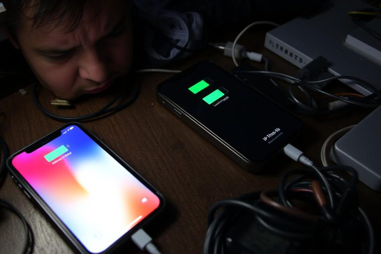 mon iphone x ne charge plus mais détecte le chargeur