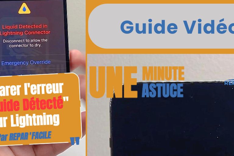 Liquide détecté connecteur Lightning iPhone ? Voici quoi faire !
