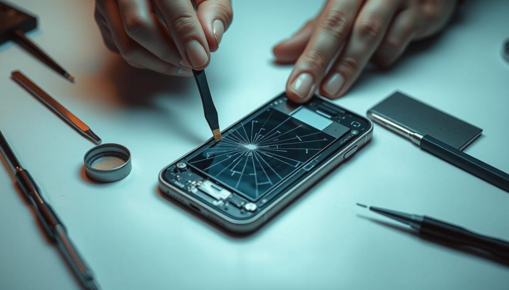 Processus de réparation ecran iPhone 7