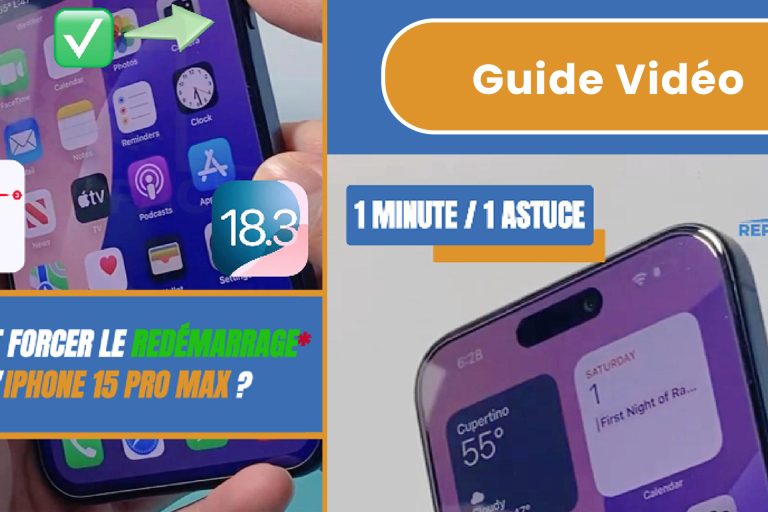 Comment Forcer le Redémarrage de Votre iPhone 15 Pro Max