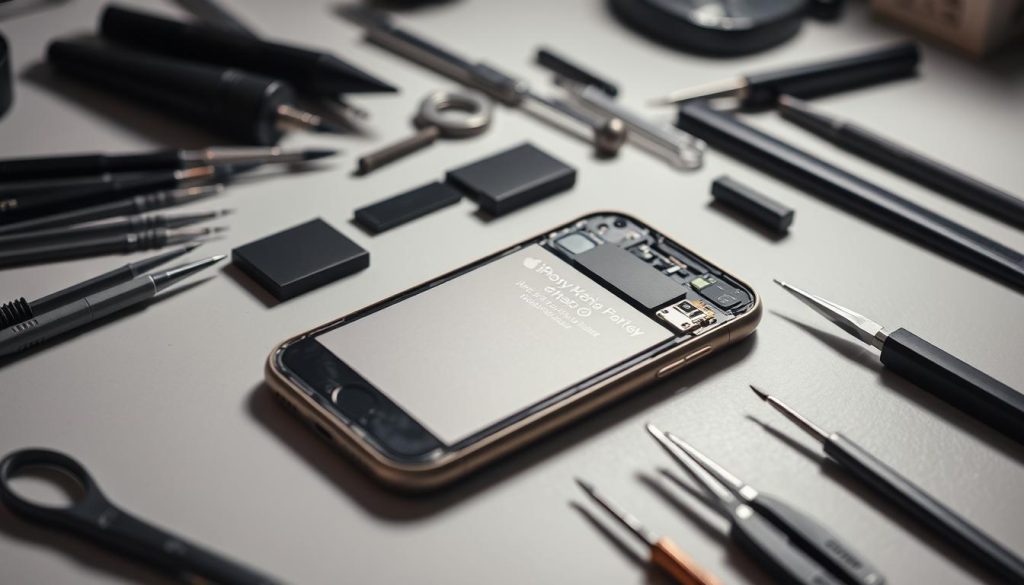 Préparation démontage batterie iPhone 8