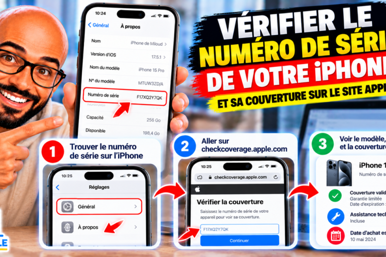 Vérifier le numéro de série d’iPhone et sa couverture sur le site Apple