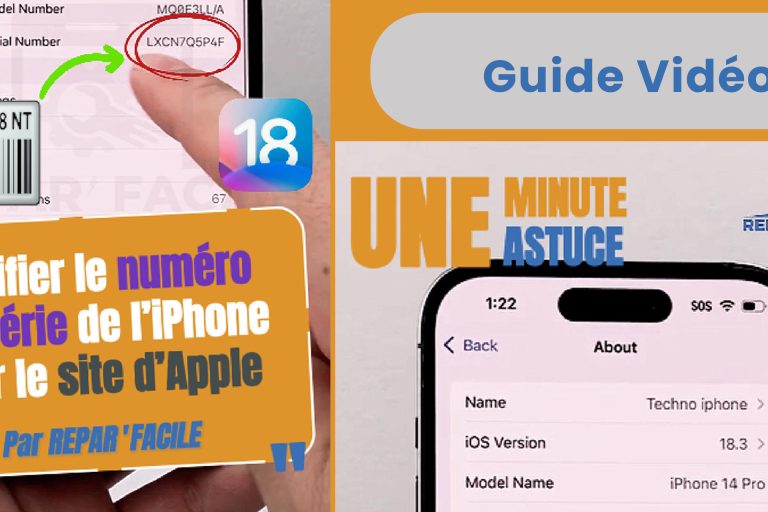 Vérifier le numéro de série d'iPhone et sa couverture sur le site Apple