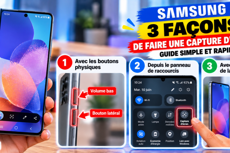 Comment Faire une Capture d’Écran sur Samsung