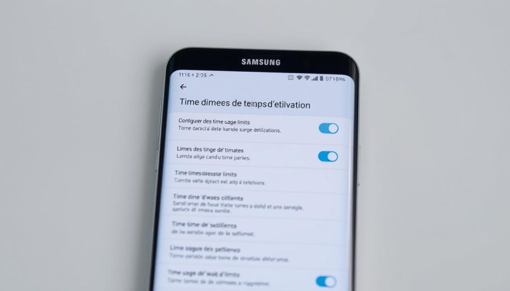 Limites temps utilisation Samsung Comment savoir le temps passé sur son téléphone Samsung