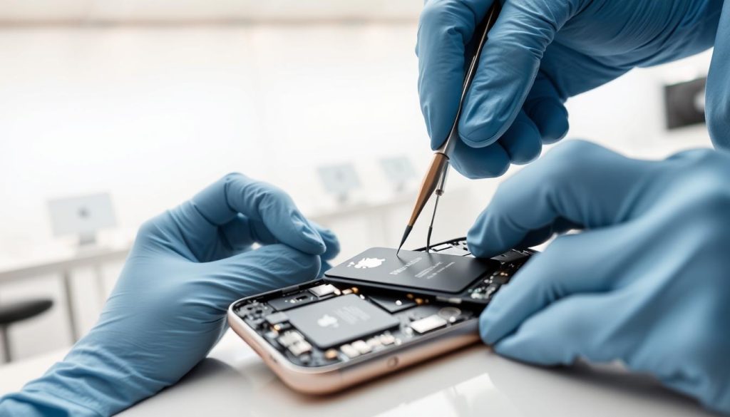 Changement batterie iPhone 14 par des experts Apple