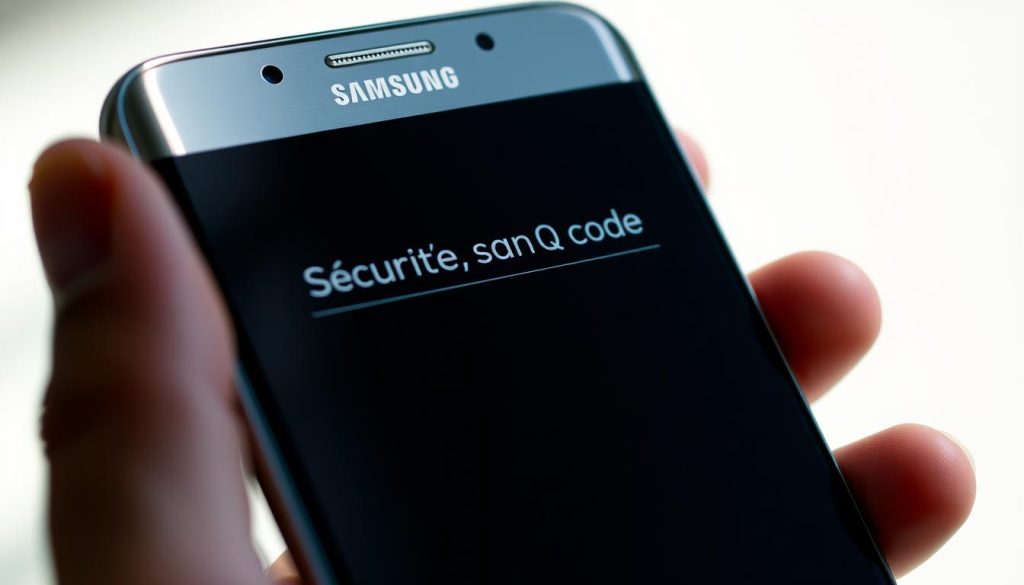 Sécurité scan QR code Samsung