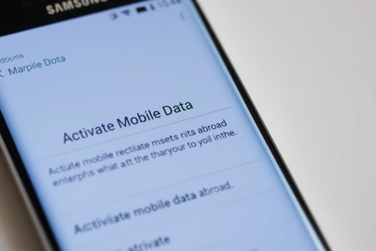 comment activer les donnees mobiles a l'etranger sur samsung