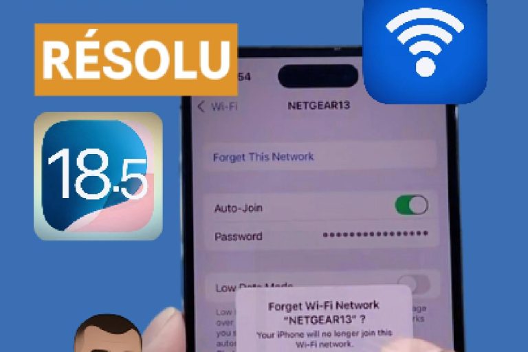Salut tout le monde, c'est Répare Facile, avec une nouvelle vidéo. Dans la vidéo d’aujourd’hui, je vais vous montrer comment réinitialiser votre Wi-Fi sur iPhone. Alors, c’est parti. Maintenant, si vous souhaitez simplement réinitialiser un seul réseau Wi-Fi, voici comment faire : Vous allez dans Réglages, puis vous trouvez Wi-Fi. Si vous êtes déjà connecté à un réseau, vous verrez les réseaux disponibles en haut. Appuyez sur le petit "i" en face du réseau auquel vous êtes connecté. Puis, appuyez sur "Oublier ce réseau", puis confirmez avec "Oublier". Cela supprimera ce Wi-Fi et vous pourrez vous y reconnecter plus tard si besoin. Maintenant, si vous voulez réinitialiser tous les réseaux Wi-Fi enregistrés sur votre iPhone, voici ce qu’il faut faire : Retournez dans l’écran principal des Réglages, puis allez dans Général, faites défiler tout en bas jusqu’à Transférer ou réinitialiser l’iPhone, et appuyez dessus. Ensuite, appuyez sur Réinitialiser, et ici, vous choisissez Réinitialiser les réglages réseau, c’est la deuxième option. Entrez le code de déverrouillage de votre iPhone. Comme vous pouvez le voir ici, cela va supprimer tous les réglages réseau et les remettre aux valeurs d’usine. Cela veut dire que tous vos réseaux Wi-Fi enregistrés seront supprimés. Cela supprime aussi vos connexions Bluetooth — donc vous devrez les reconnecter plus tard. Aucune donnée ne sera supprimée : vos photos, vidéos, applications, fichiers restent sur l’iPhone. Appuyez sur réinitialiser, et en général, cela prend environ 30 secondes à une minute. L’écran va devenir noir, et vous verrez le logo Apple, c’est tout à fait normal. Il suffit d’attendre que l’iPhone revienne à l’écran d’accueil. Comme vous pouvez le voir ici, je vous montre en temps réel combien de temps cela prend. Le logo Apple apparaît à nouveau, puis l’écran redevient noir un instant — encore une fois, c’est normal. Et voilà, une fois que vous êtes de retour sur l’écran principal, vous avez réinitialisé avec succès tous les réglages Wi-Fi sur votre iPhone. C’est aussi simple que ça. J’espère que cette vidéo vous a été utile. Si c’est le cas, pensez à liker et à vous abonner pour plus d’astuces et tutoriels pour votre iPhone. On se retrouve la prochaine fois !