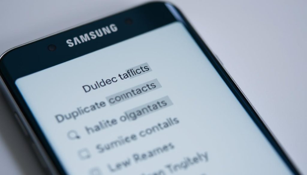Gestion des contacts en double Samsung