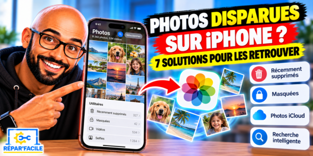 Comment retrouver des photos ou vidéos disparues sur iPhone ?