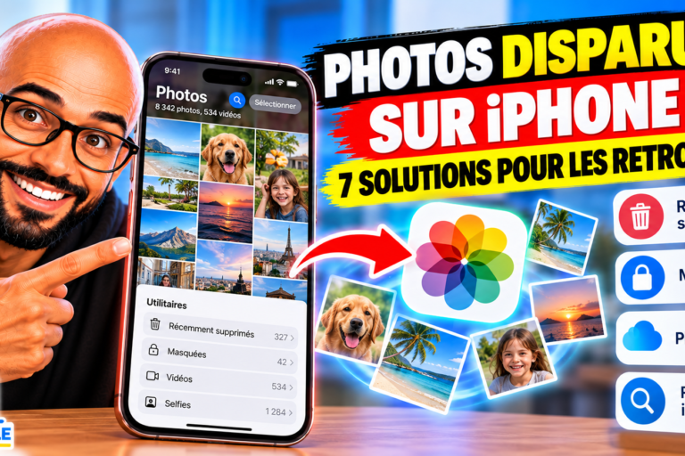 Photos disparues sur iPhone Comment retrouver des photos ou vidéos disparues sur iPhone ?