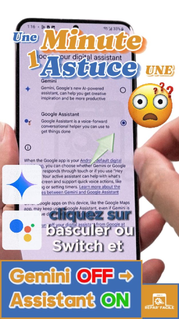 Comment Revenir à l’Assistant Google Classique (et quitter Gemini) ?