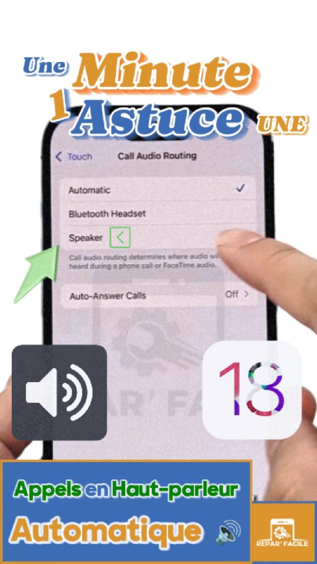 Comment activer le haut-parleur automatique sur iPhone