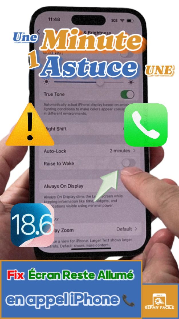 Corriger l’écran qui ne s’éteint pas pendant un appel sur iPhone (iOS)