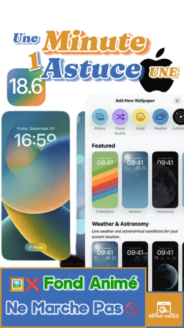 Fond d’écran animé iPhone ne fonctionne pas solution