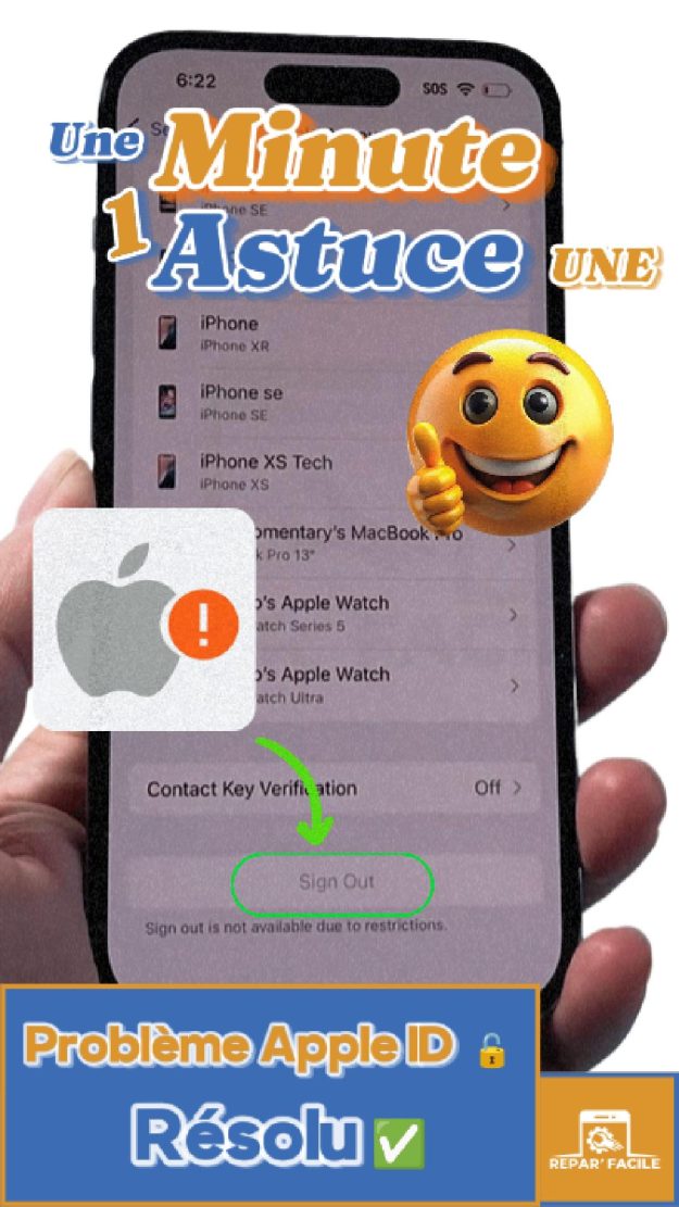Comment débloquer la déconnexion grisée de votre Apple ID sur iPhone