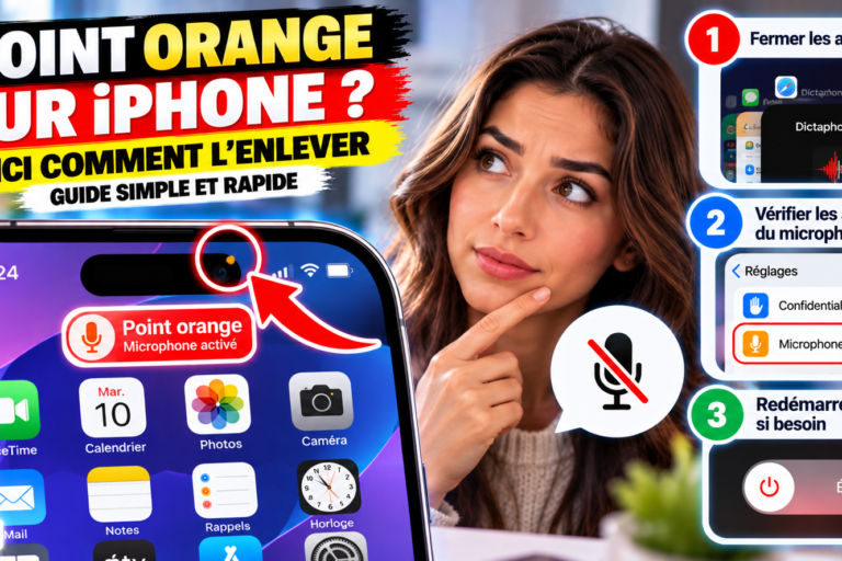 Point orange iPhone activé ? Voici comment l’enlever facilement