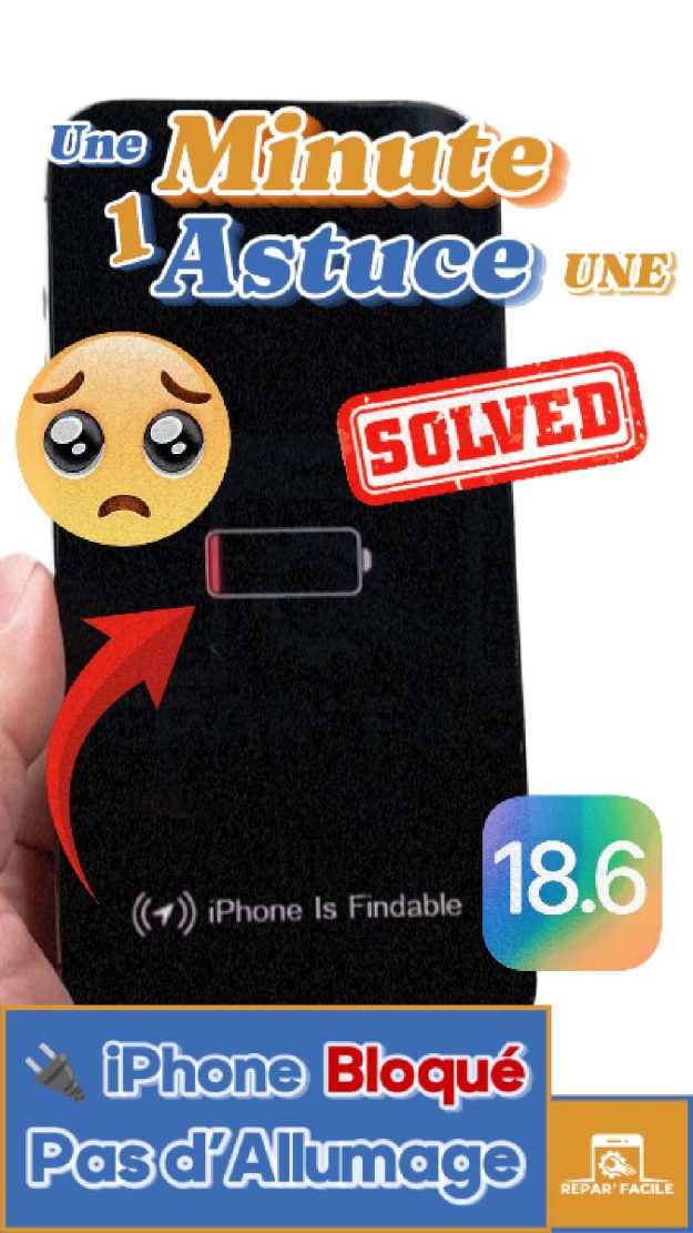 iPhone localisable ne s’allume pas solution