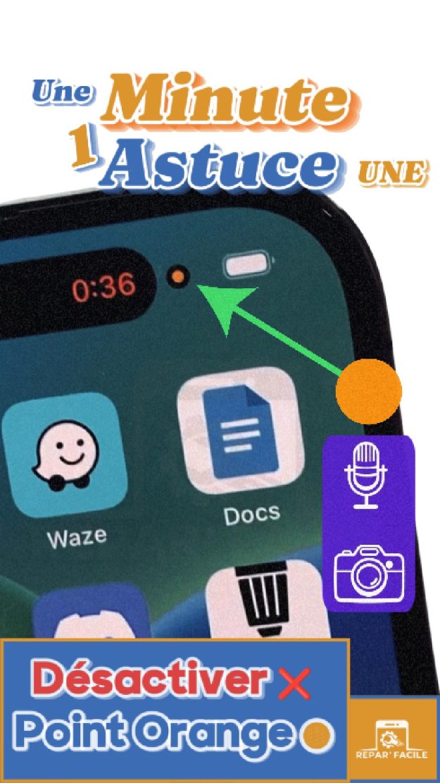 Aujourd’hui, je vais vous montrer comment désactiver le point orange que vous voyez peut-être en haut de votre écran. Si la vidéo vous est utile, abonnez-vous et laissez un petit like. Alors, c’est parti ! Ce point signifie qu’une application utilise actuellement le micro de votre iPhone. Donc pour le désactiver, il faut d’abord identifier cette application et la fermer. Faites glisser vers le haut pour voir les applications ouvertes. Ici par exemple, j’utilise un enregistreur vocal, et c’est lui qui utilise le micro. Je fais simplement glisser vers le haut pour le fermer… et comme vous pouvez le voir, le point orange disparaît. Si vous ne savez pas quelle app utilise le micro, fermez simplement toutes les apps ouvertes. Cela devrait suffire à désactiver le point. Deuxième solution si ça ne fonctionne toujours pas : allez dans les Réglages de votre iPhone. Puis rendez-vous dans Confidentialité et sécurité, ensuite appuyez sur Microphone. Ici, vous verrez toutes les applications qui ont accès au micro. Désactivez l’accès pour celles que vous ne souhaitez pas autoriser. Par exemple, je peux désactiver l’accès pour Red Note, ou toute autre application. Cela devrait stopper l’utilisation du micro et donc faire disparaître le point orange. Et si malgré tout le point reste visible, redémarrez simplement votre iPhone. Faites glisser vers le bas, appuyez sur le bouton d’alimentation, ou utilisez la combinaison volume haut + bouton latéral, puis faites glisser pour éteindre. Une fois redémarré, le point orange devrait avoir disparu. Voilà, j’espère que cette vidéo vous a été utile !