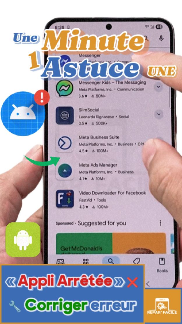 Comment réparer une application qui plante sur Android