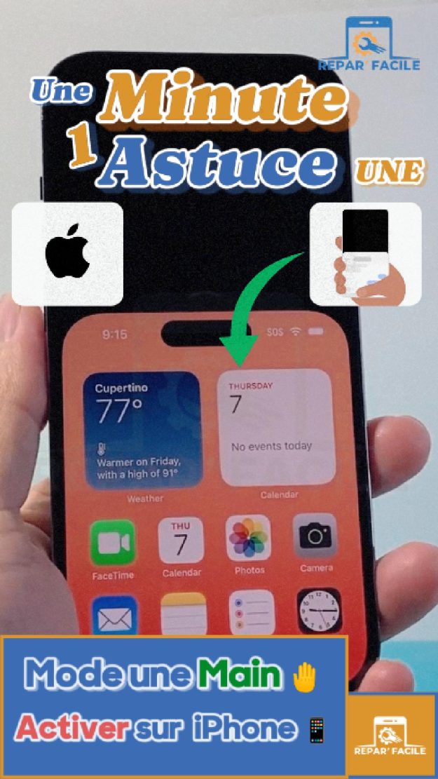 Comment activer le mode une main sur iPhone