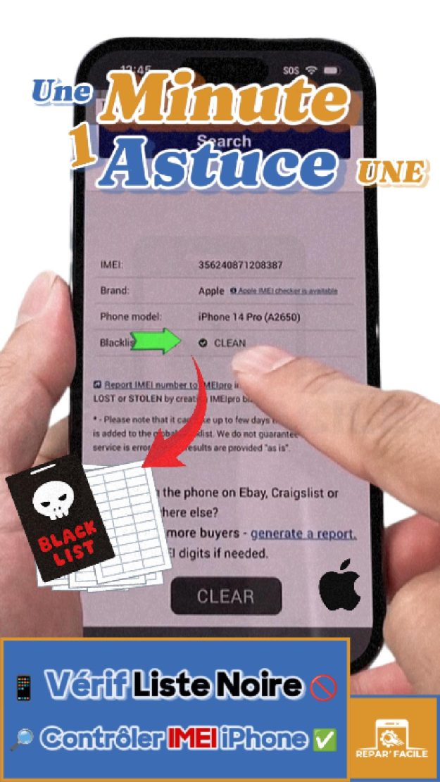 Comment savoir si un iPhone est blacklisté ou non