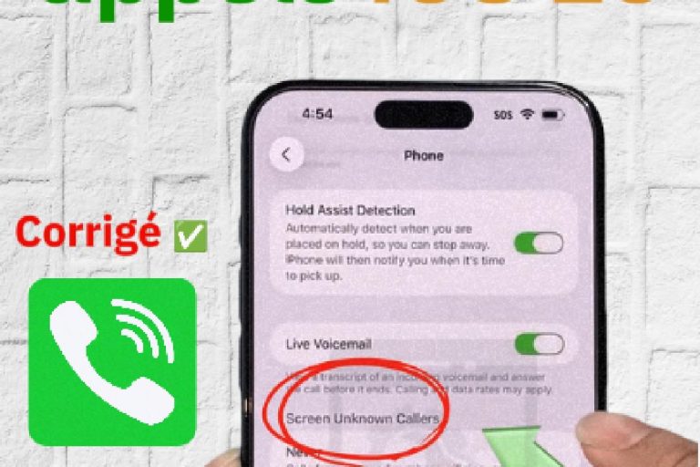 Activer le filtrage des appels sur iPhone iOS 26