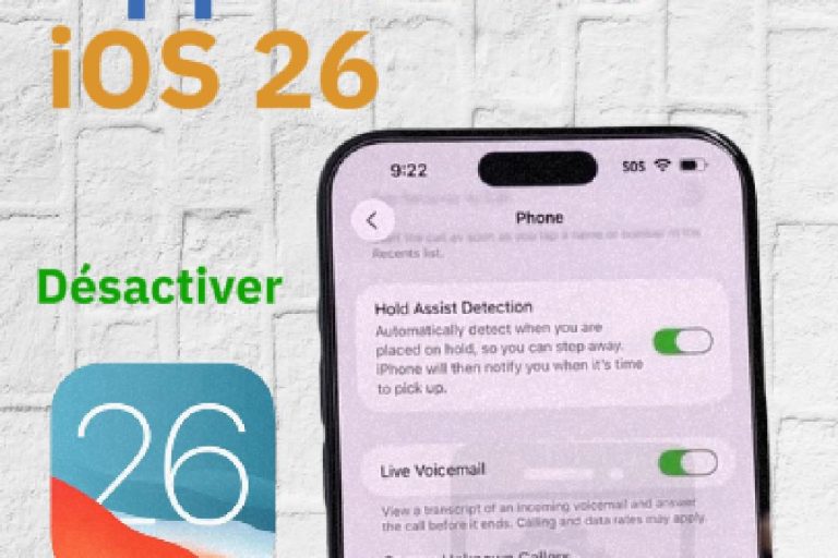 Comment désactiver le filtrage des appels sur iPhone avec iOS 26