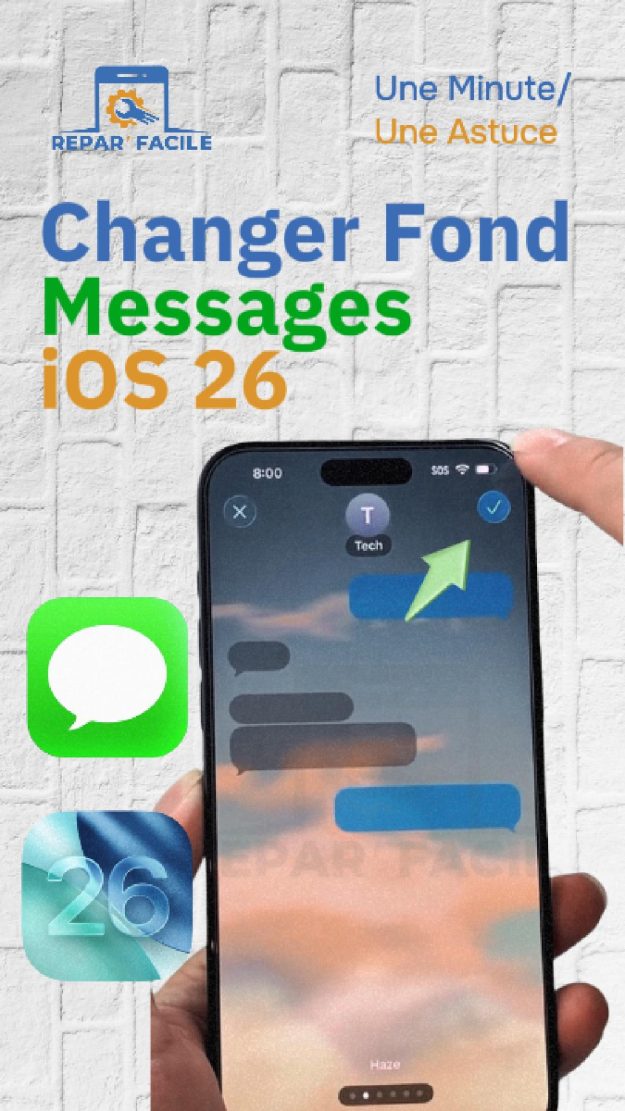 Comment changer l’arrière-plan dans Messages sur iOS 26