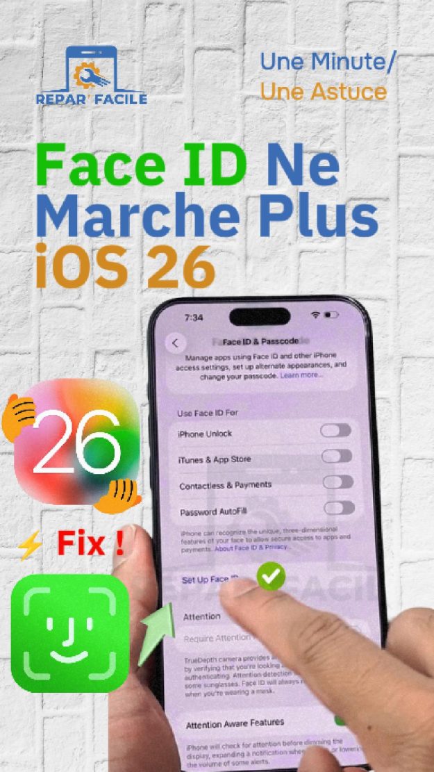 Face ID ne fonctionne plus après iOS 26 ? Voici comment le réparer facilement