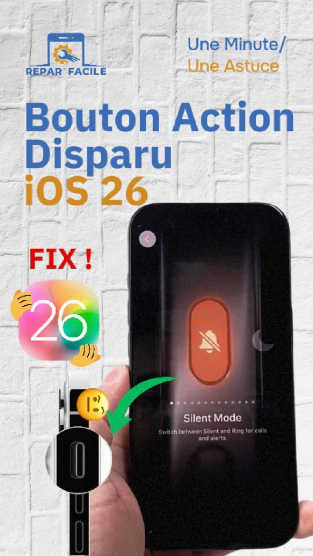 Bouton Action ou mode silencieux ne fonctionne plus après iOS 26 ? Voici la solution !