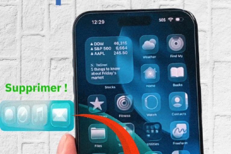 Comment désactiver ou réduire le Liquid Glass sur iPhone iOS 26