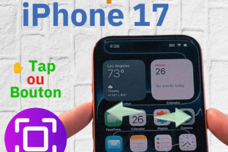 Faire une Capture d’Écran sur iPhone 17 Pro (iOS 26)
