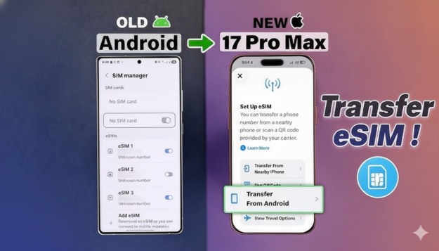 Activer une eSIM sur iPhone 17 / 17 Pro facilement