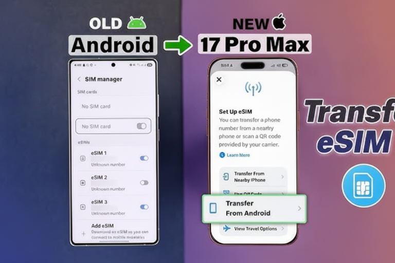 Activer une eSIM sur iPhone 17 / 17 Pro facilement