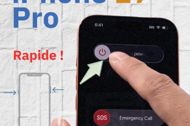 Redémarrer un iPhone 17 ou 17 Pro (iOS 26)