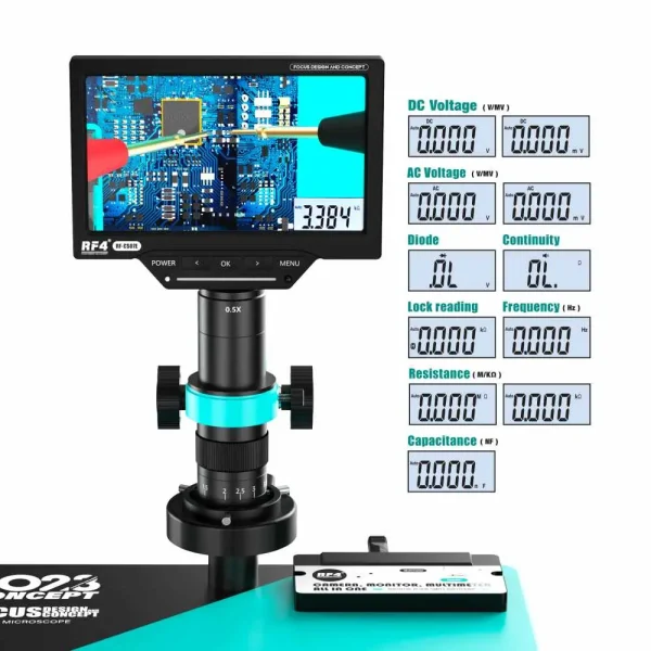 Microscope RF4 RF-50M avec Écran HD 7" 1080p 7-50x