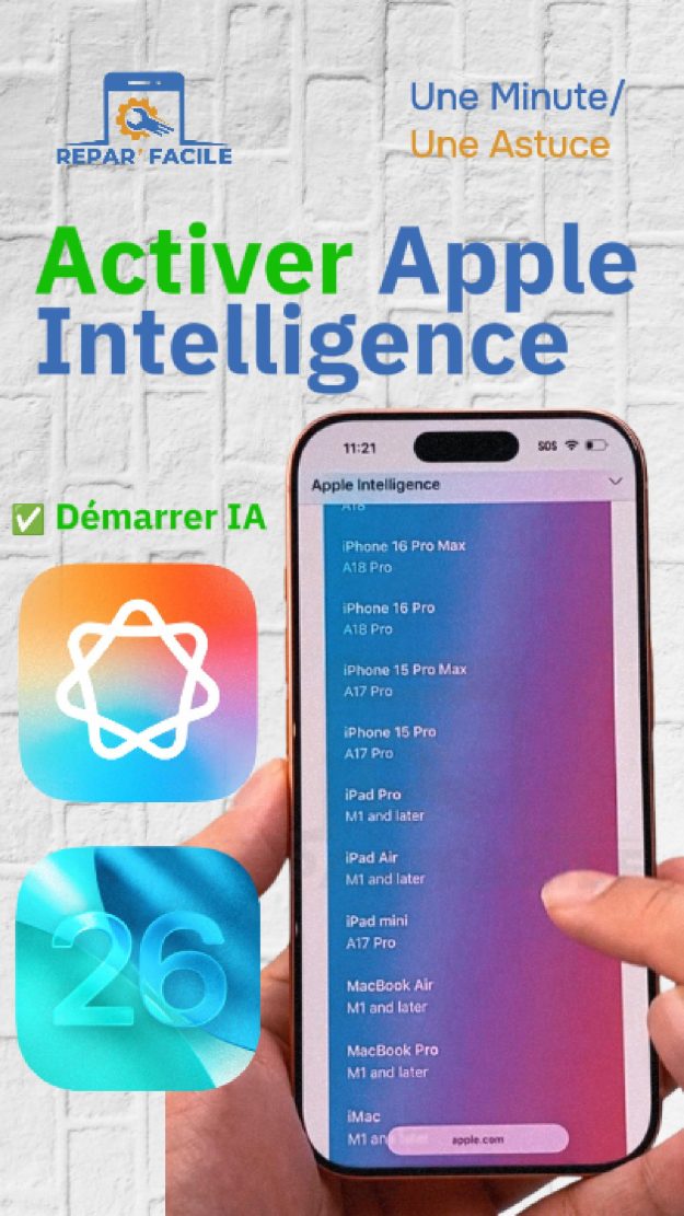 Activer Apple Intelligent sur iPhone iOS 26 facilement