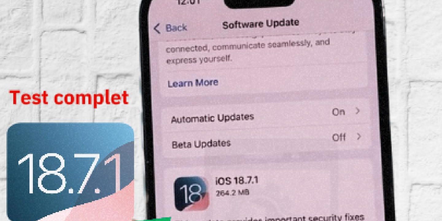 iOS 18.7.1 : sécurisez et mettez à jour votre iPhone