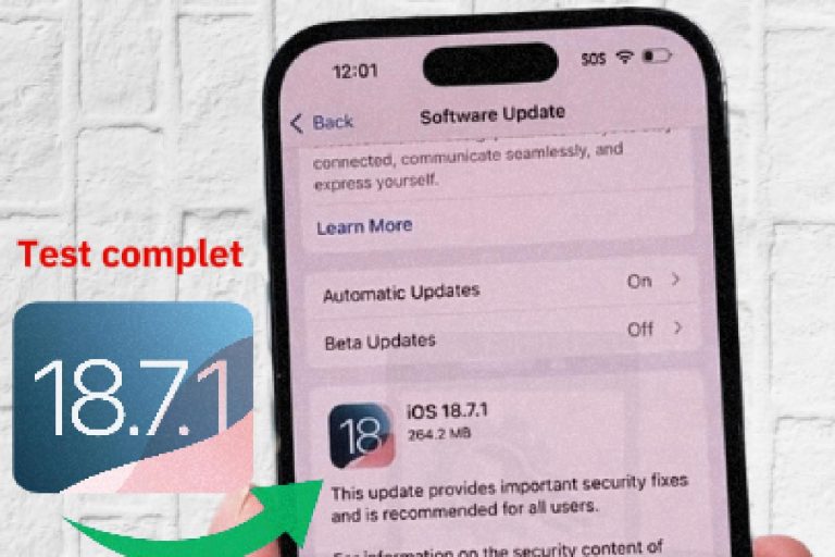 iOS 18.7.1 : sécurisez et mettez à jour votre iPhone