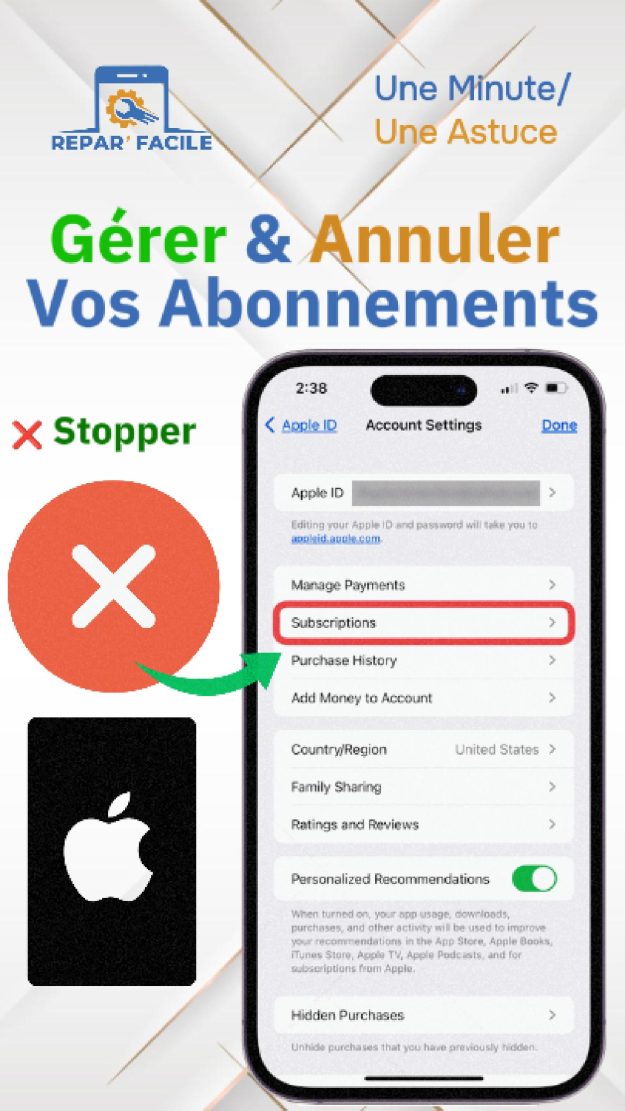 Annuler Abonnements iPhone - Guide Rapide