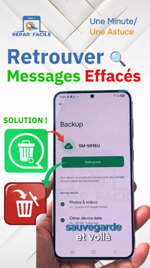 Voir les messages supprimés sur Android