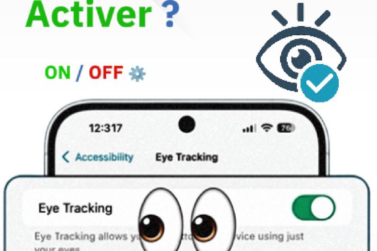 Activer ou désactiver le contact visuel sur iPhone (FaceTime)