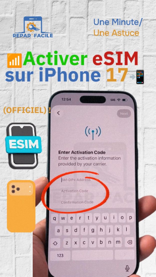 iPhone 17 : Ajouter ou transférer une eSIM facilement
