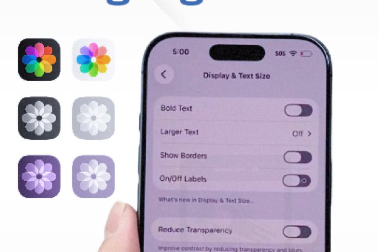 Supprimer le contour blanc autour des icônes sur iPhone après une mise à jour